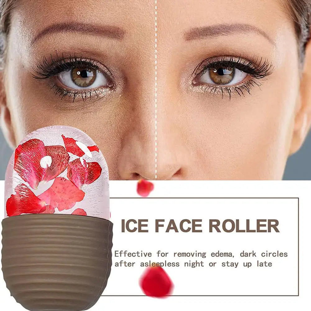 Povei Beauty Lifting Ice Ball Roller for Facial Contouring and Acne Reduction