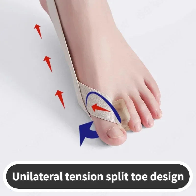 Povei Hallux Valgus Corrector & Toe Separator for Pain Relief and Straightening