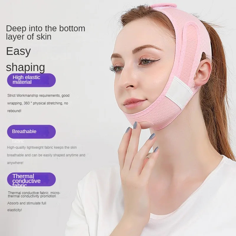 Povei Chin Cheek Lifting Strap V Line Face Shaper Anti Wrinkle Mask Beauty Skin Care