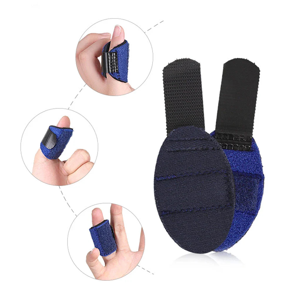 Povei Adjustable Finger Splint Brace with Aluminum Alloy Support