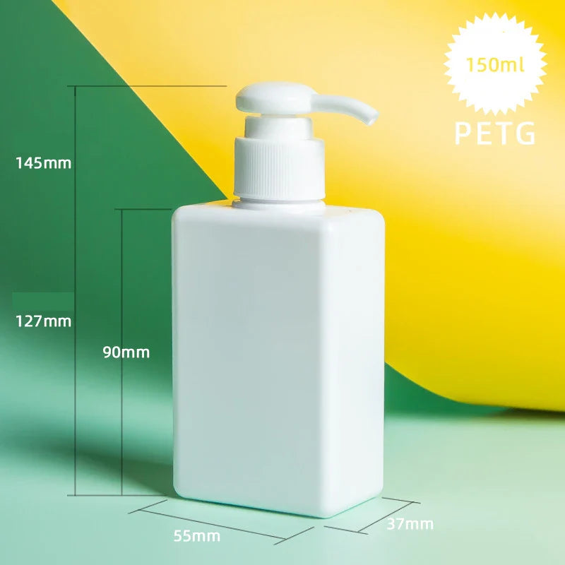 Povei 150ml Liquid Soap Dispenser Pump Bottle Refillable Travel Shampoo Lotion Body Wash