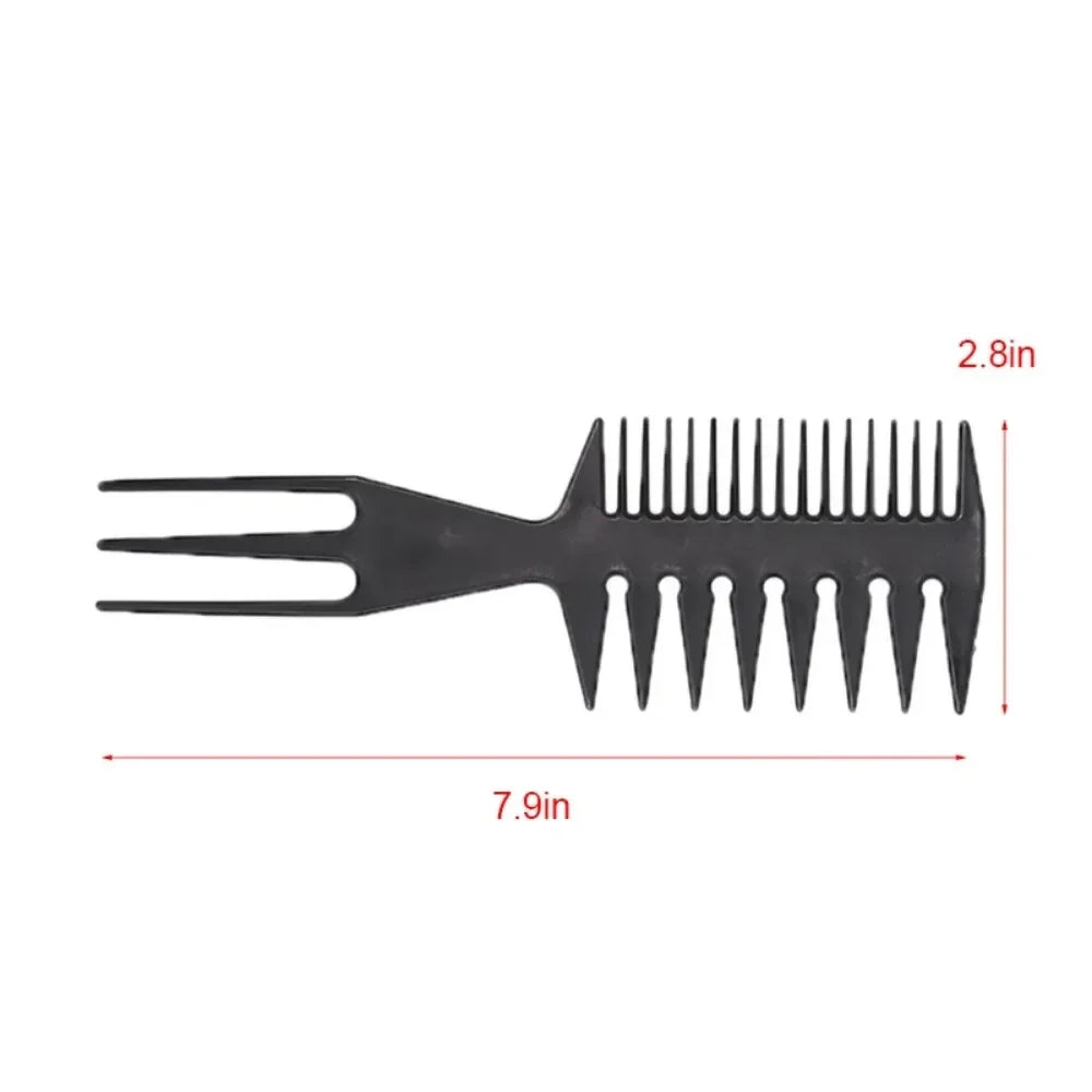 Povei Double Side Hair Combs Fish Bone Shape Hair Brush - Barber Styling Tool