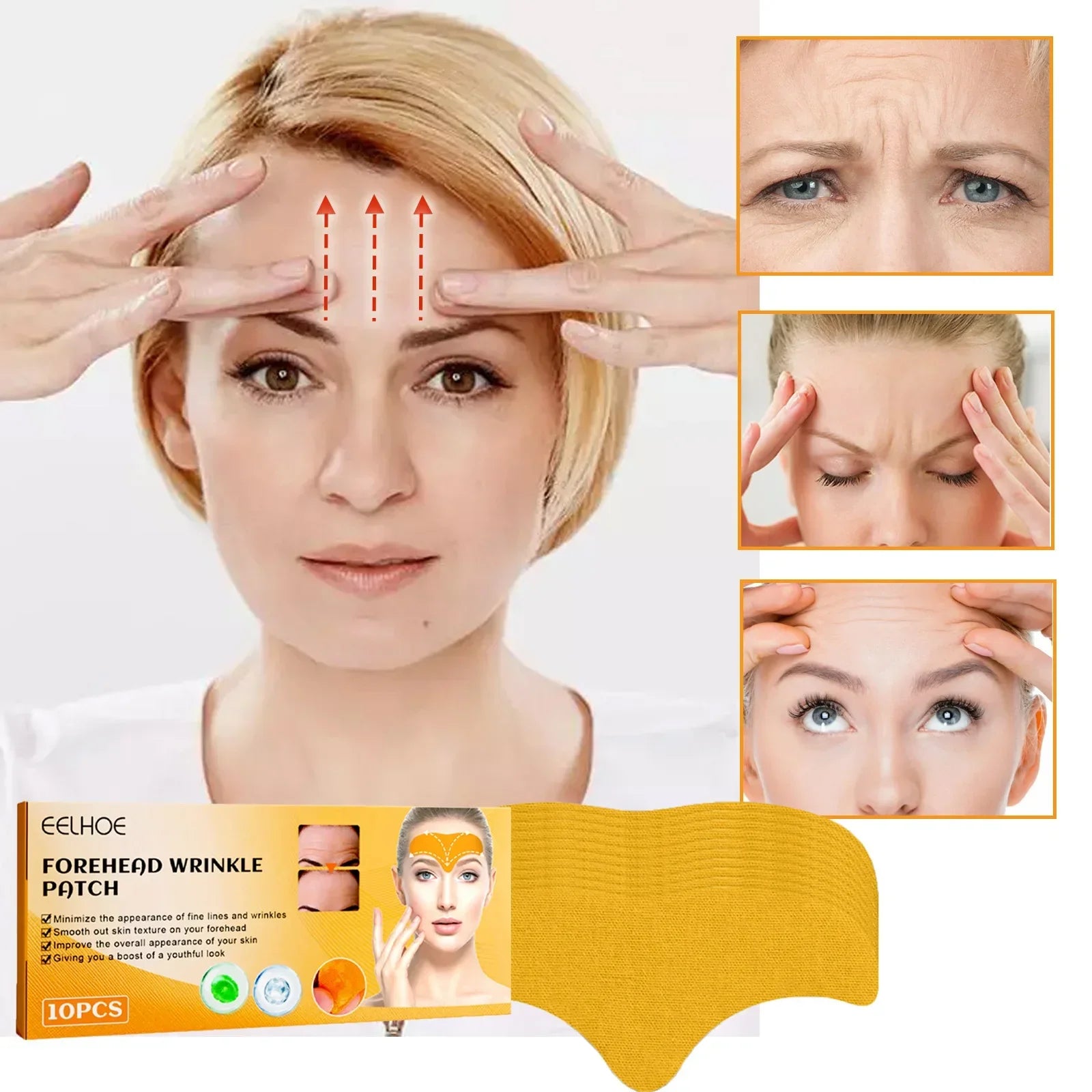 Povei Anti-Wrinkle Forehead Patches for Firming and Lightening Skin