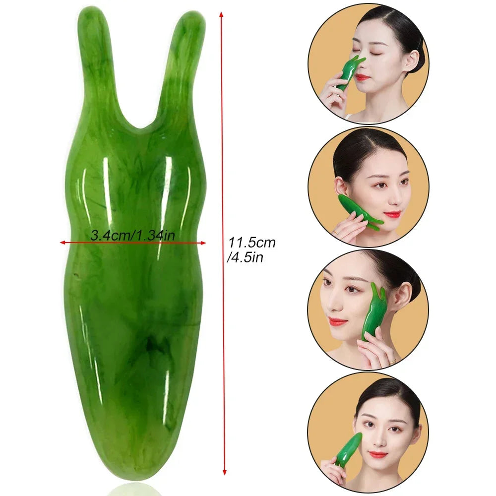 Povei Gua Sha Nose Lift Massage Tool for Skin Tightening and Contouring