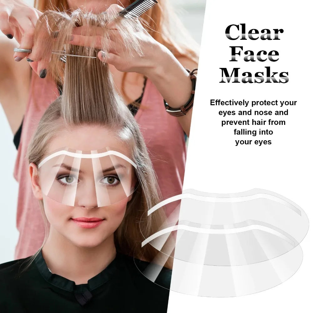 Povei Clear Face Shields: Barber & Makeup Visors for Salon Hairdressing