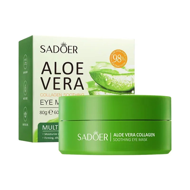 Povei Aloe Vera Collagen Eye Mask for Dark Circles and Wrinkles