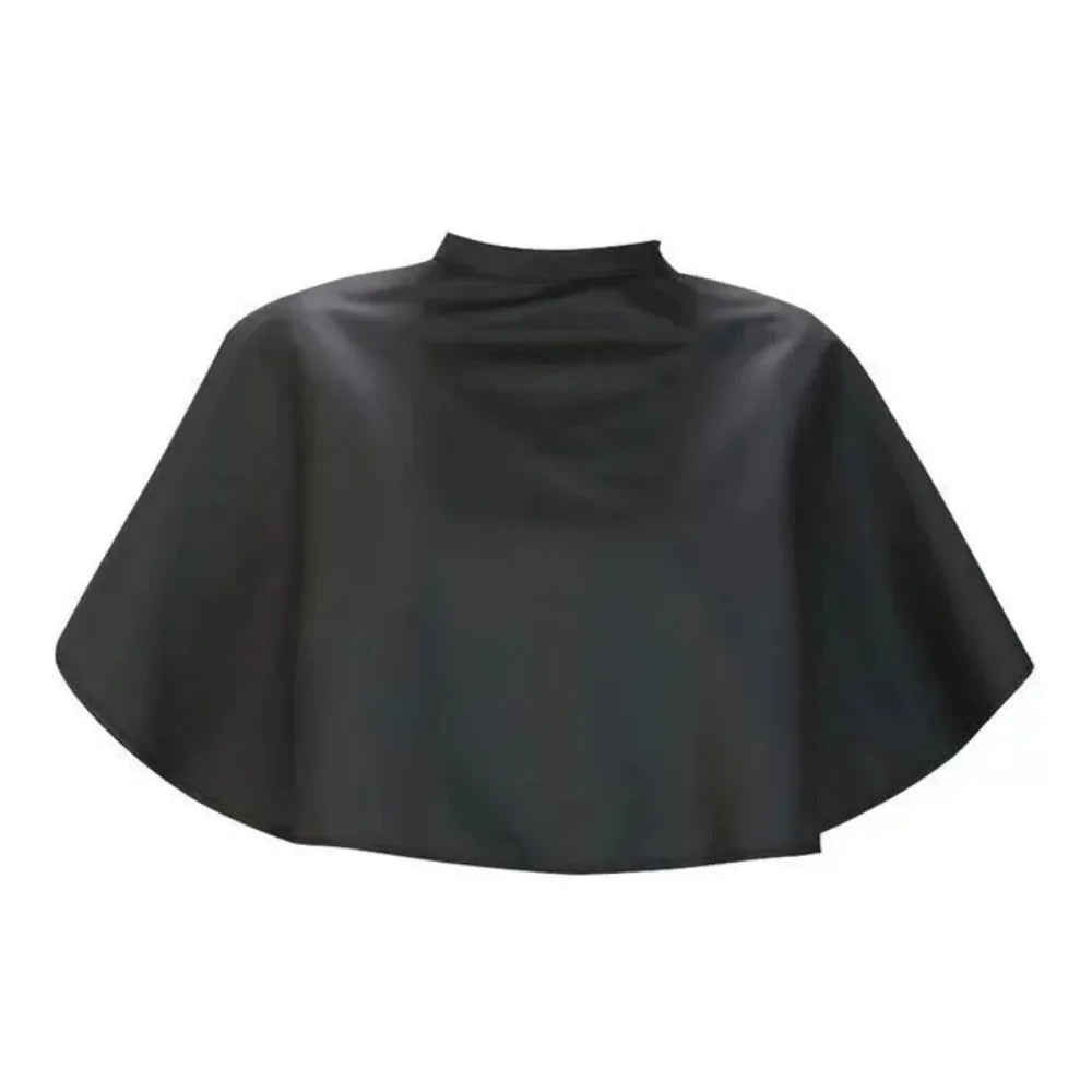 Povei Black Waterproof Hair Cutting Cape for Salon and Barber Use