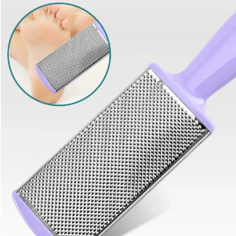 Povei Double-Sided Foot File Callus Remover Grater - Professional Pedicure Tool