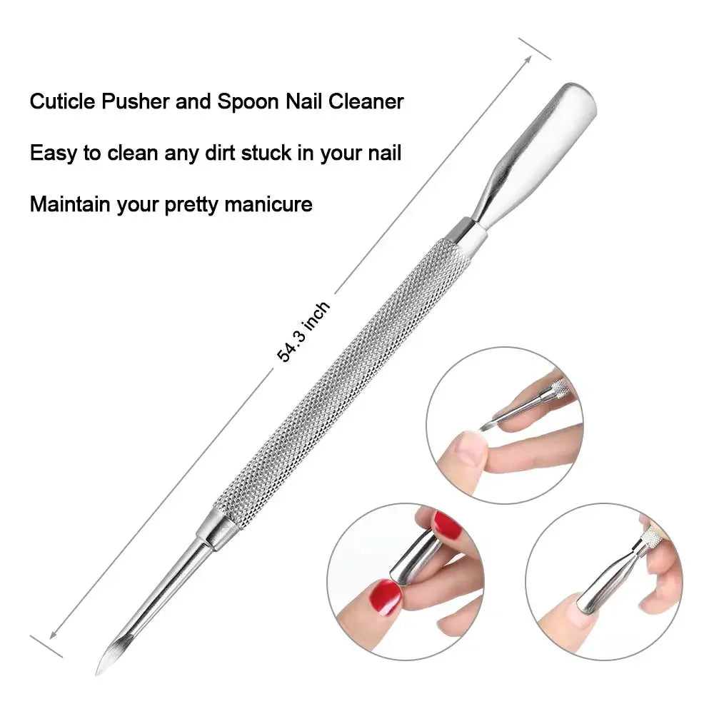 Povei Cuticle Remover Kit for Ingrown Nails Pedicure Manicure Fixer