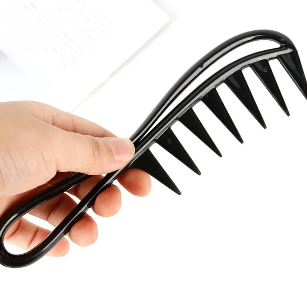 Povei Shark Wide Tooth Comb Hair Clipper Comb Hairdressing Salon Styling Tools