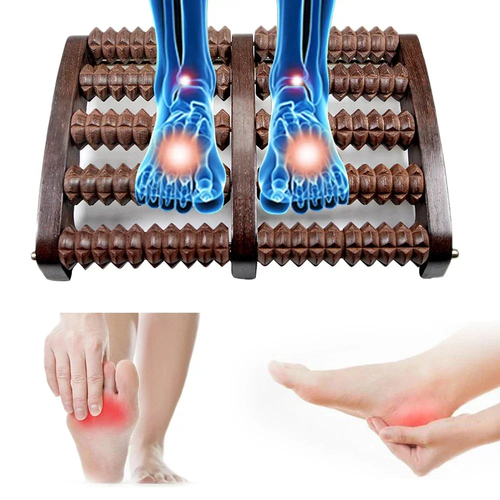 Povei Large Dual Foot Massager Roller for Relaxation and Pain Relief