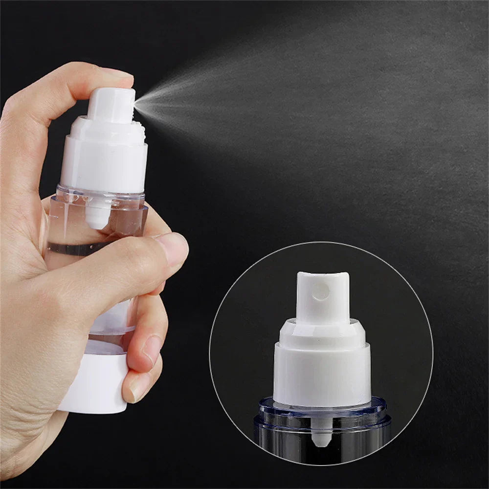 Povei Clear Airless Spray Lotion Bottle - Makeup Dispenser