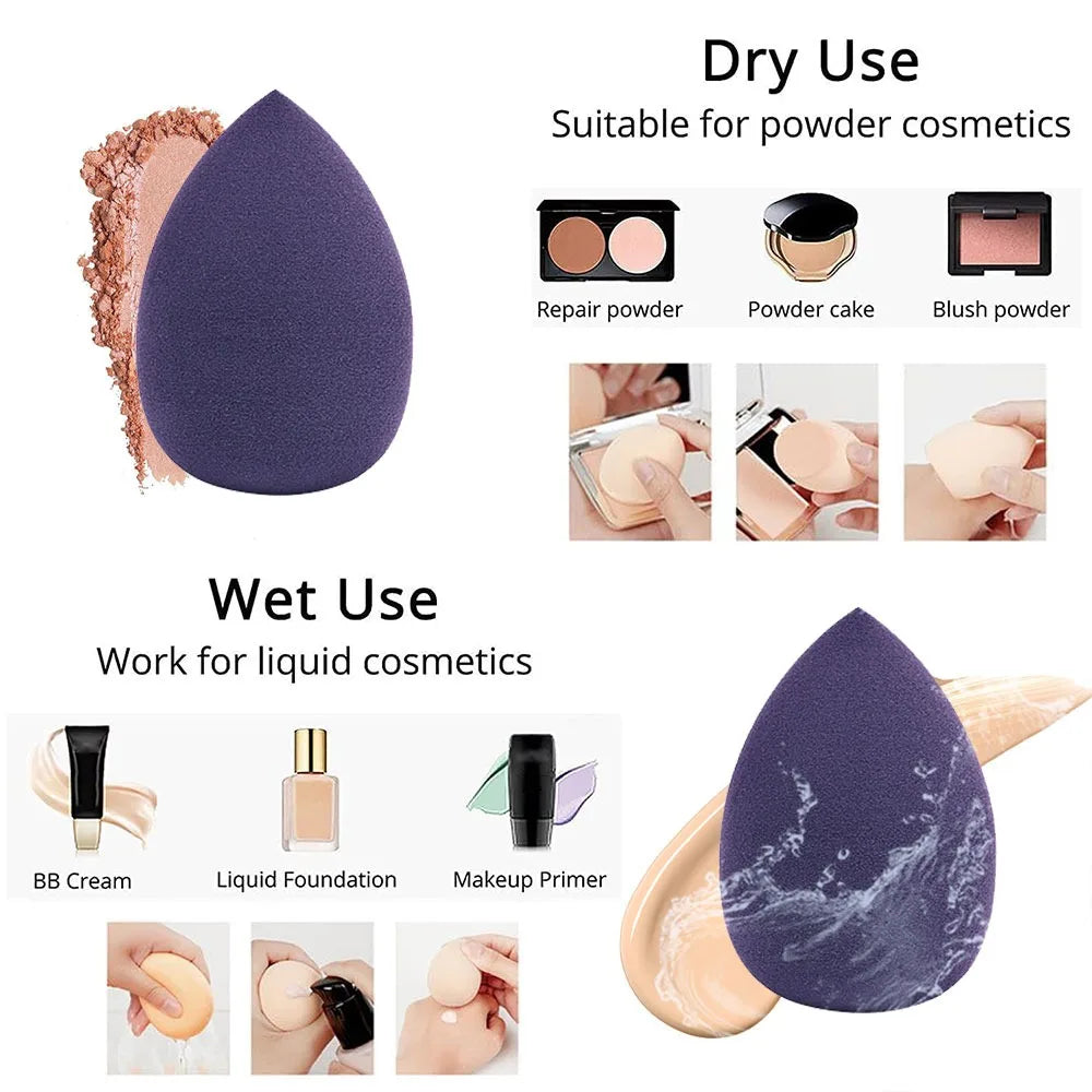 Povei Beauty Egg Makeup Sponge Blender Set for Flawless Application and Coverage