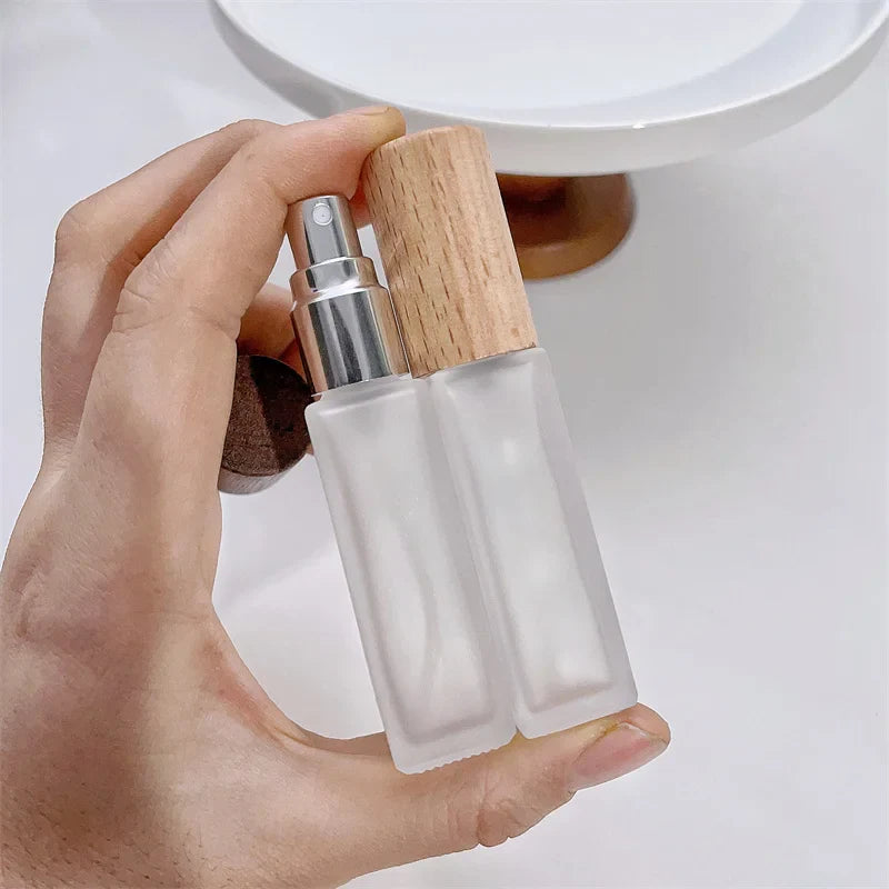 Povei 9ml Glass Spray Bottle Mini Portable Refillable Perfume Container