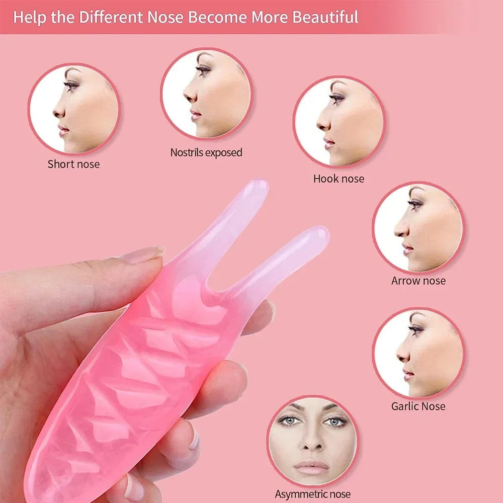 Povei Gua Sha Nose Lift Massage Tool for Skin Tightening and Contouring