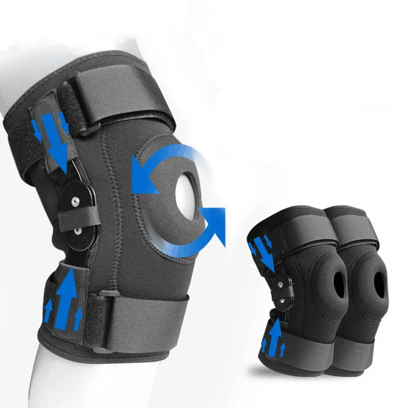 Povei Adjustable Hinged Knee Brace for Meniscus Tear Support & Pain Relief