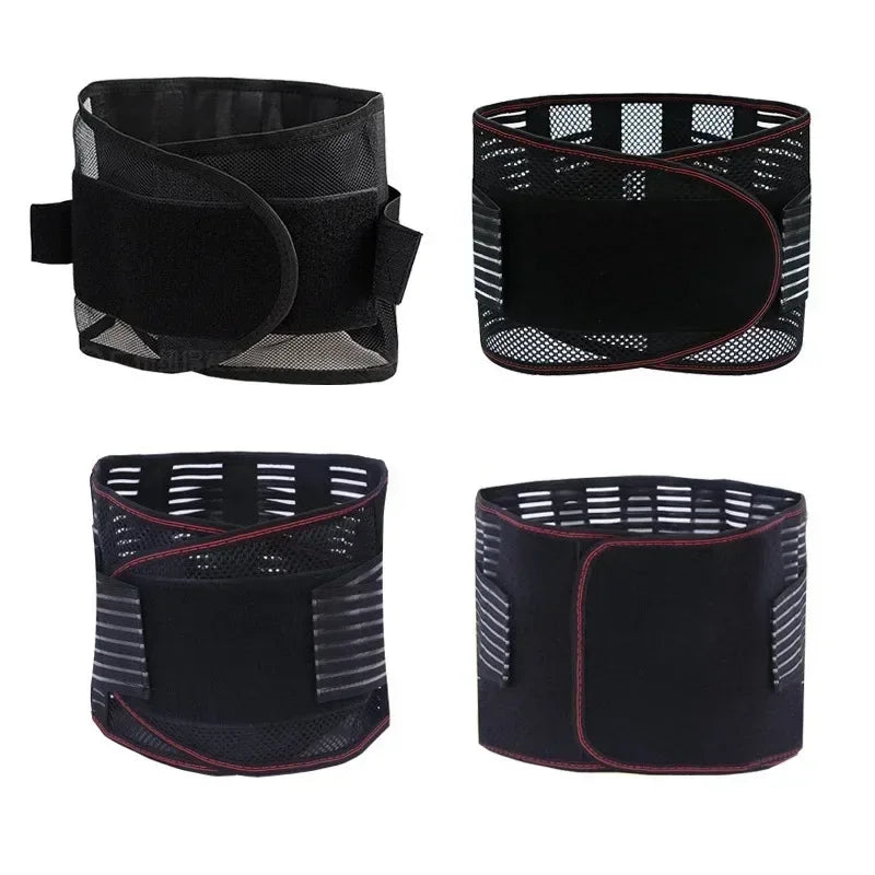 Povei Adjustable Waist Trainer Belt for Spine Support & Back Brace