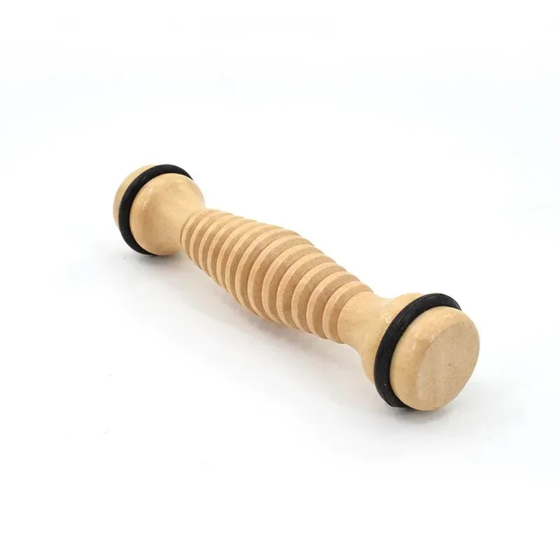 Povei Wood Foot Massage Roller for Plantar Fasciitis Relief