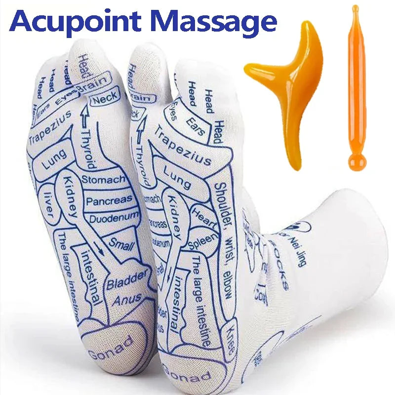 Povei Acupressure Foot Massager Reflexology Socks - Foot Care Tools By Povei