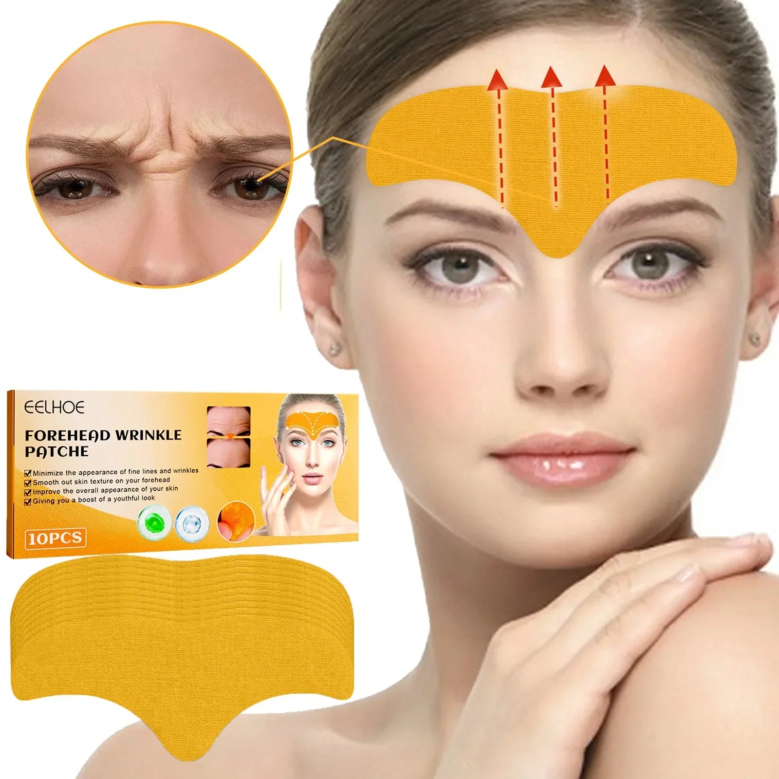 Povei Anti-Wrinkle Forehead Patches for Firming and Lightening Skin