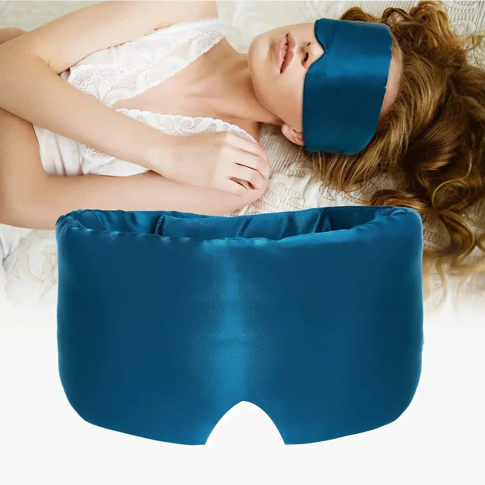 Povei Double Layer Silk Sleep Mask for Ultimate Relaxation