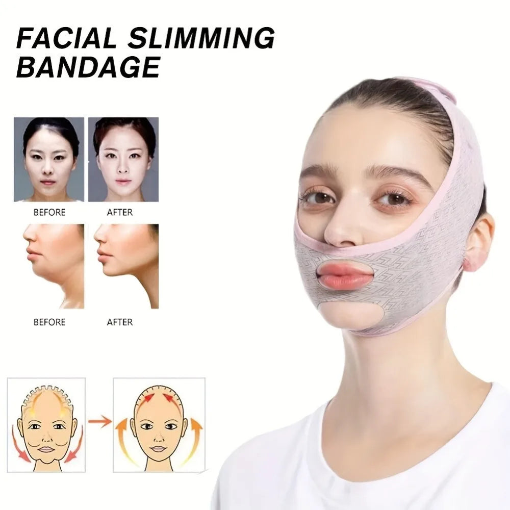 Povei V Line Face Slimming Bandage V Line Face Shaper - Beauty Tools