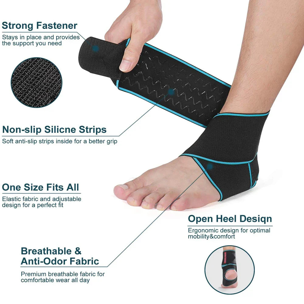 Povei Adjustable Breathable Ankle Support Strap for Heel Pain Recovery