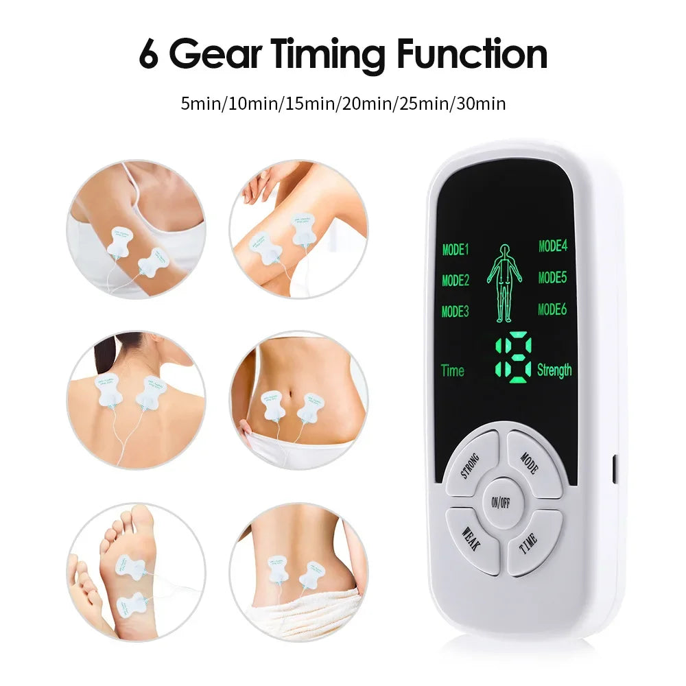 Povei EMS Muscle Stimulator Tens Unit Physiotherapy Massager