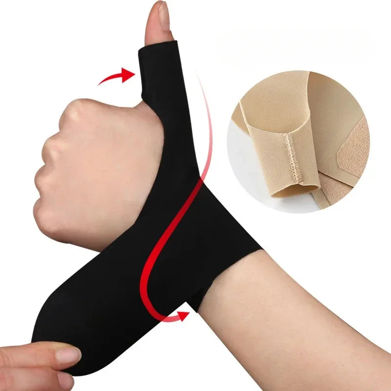 Povei Thumb Sleeves Wrist Support with High Elasticity and Breathable Fabric