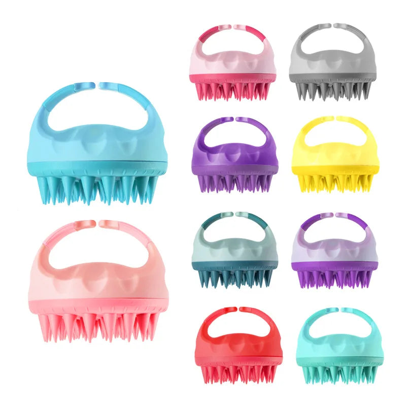 Povei Scalp Scrubber Brush Massager for Clean & Exfoliated Scalp - Hair Washing Tool