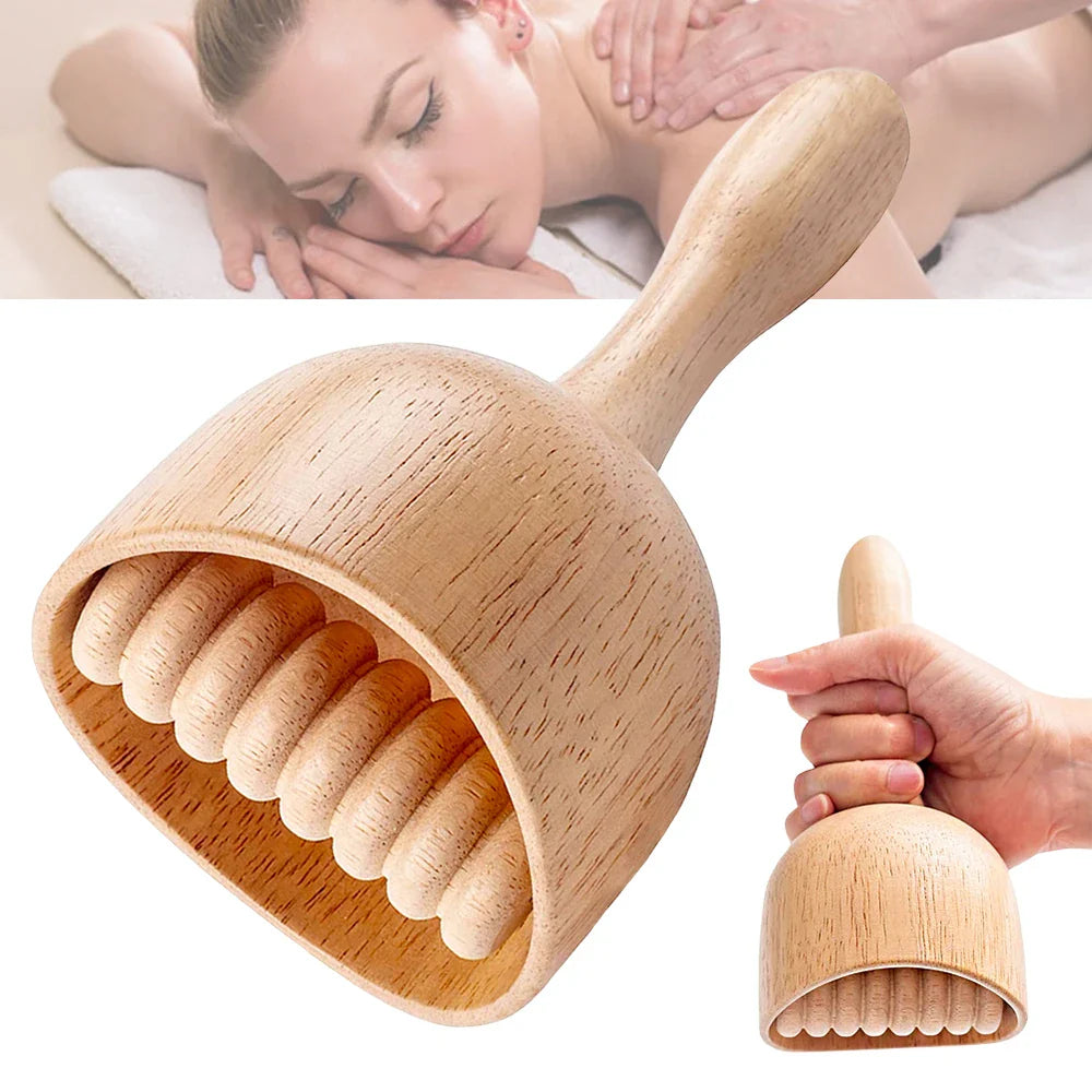 Povei Wood Therapy Massager Set for Muscle Pain Relief & Body Shaping