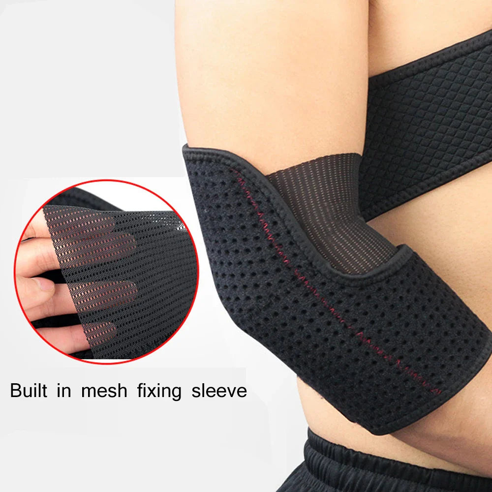 Povei Adjustable Elbow Brace Support Compression Sleeve for Joint Pain Relief