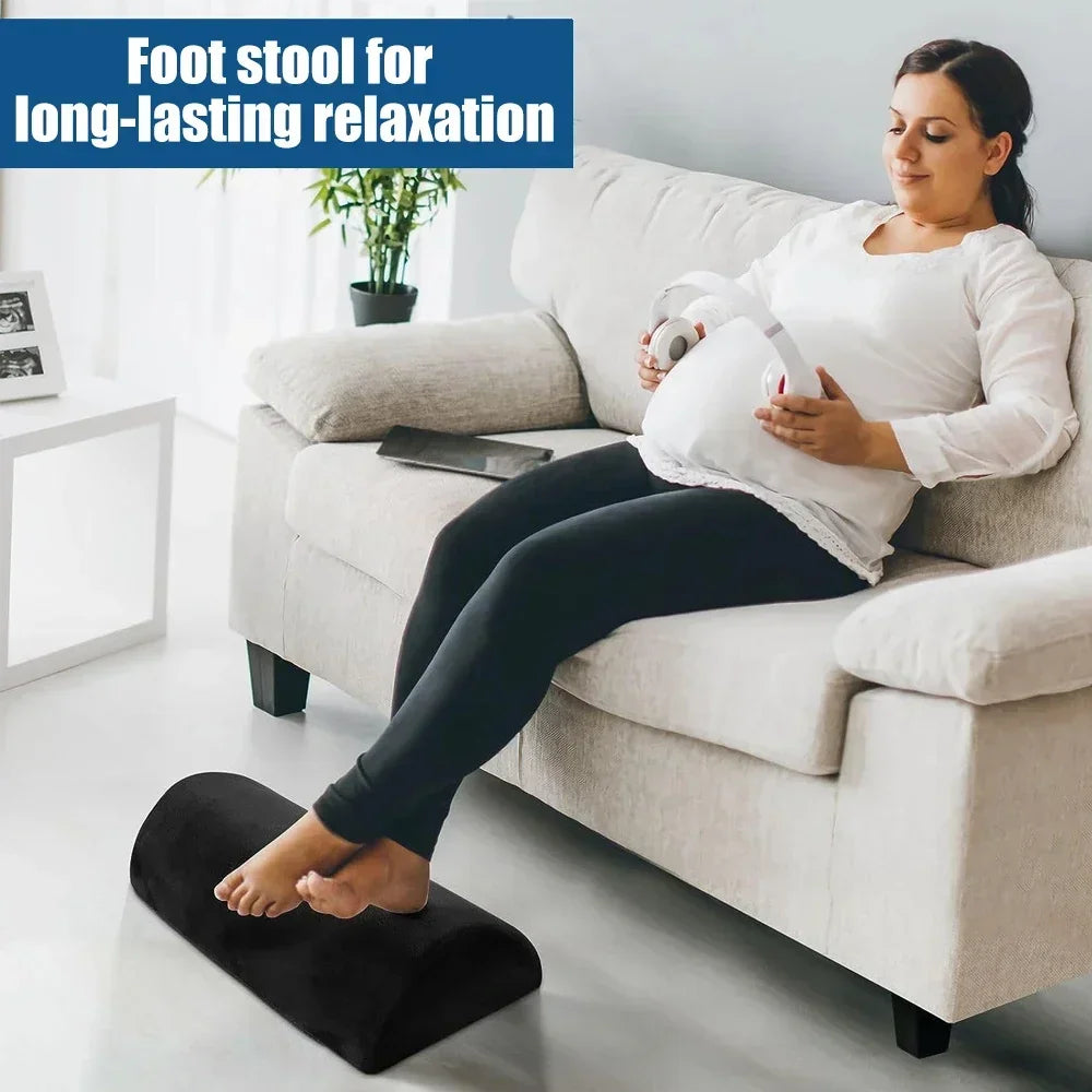 Povei Foot Rest: Ergonomic Under Desk Foot Stool for Work, Office, Car, Home