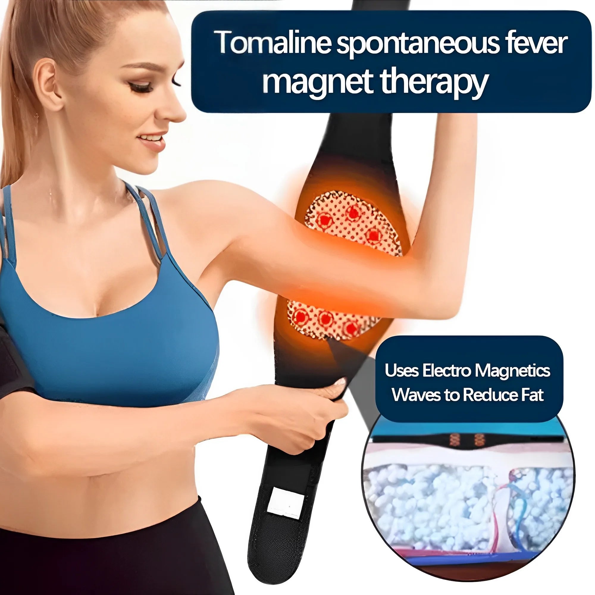 Povei Arm Slimming Sleeve with Magnet Therapy and Massager