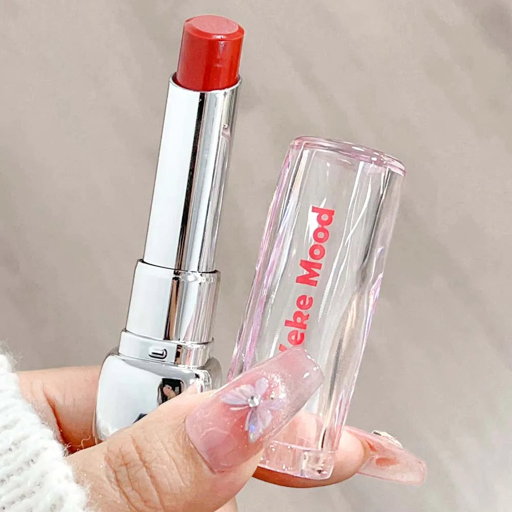 Povei Crystal Jelly Lipstick: Long-Lasting & Moisturizing Nude Lips Tint