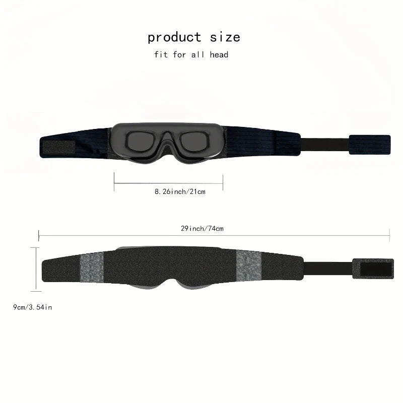 Povei 3D Eye Mask with Movable Eyes and Light Blocking Technology