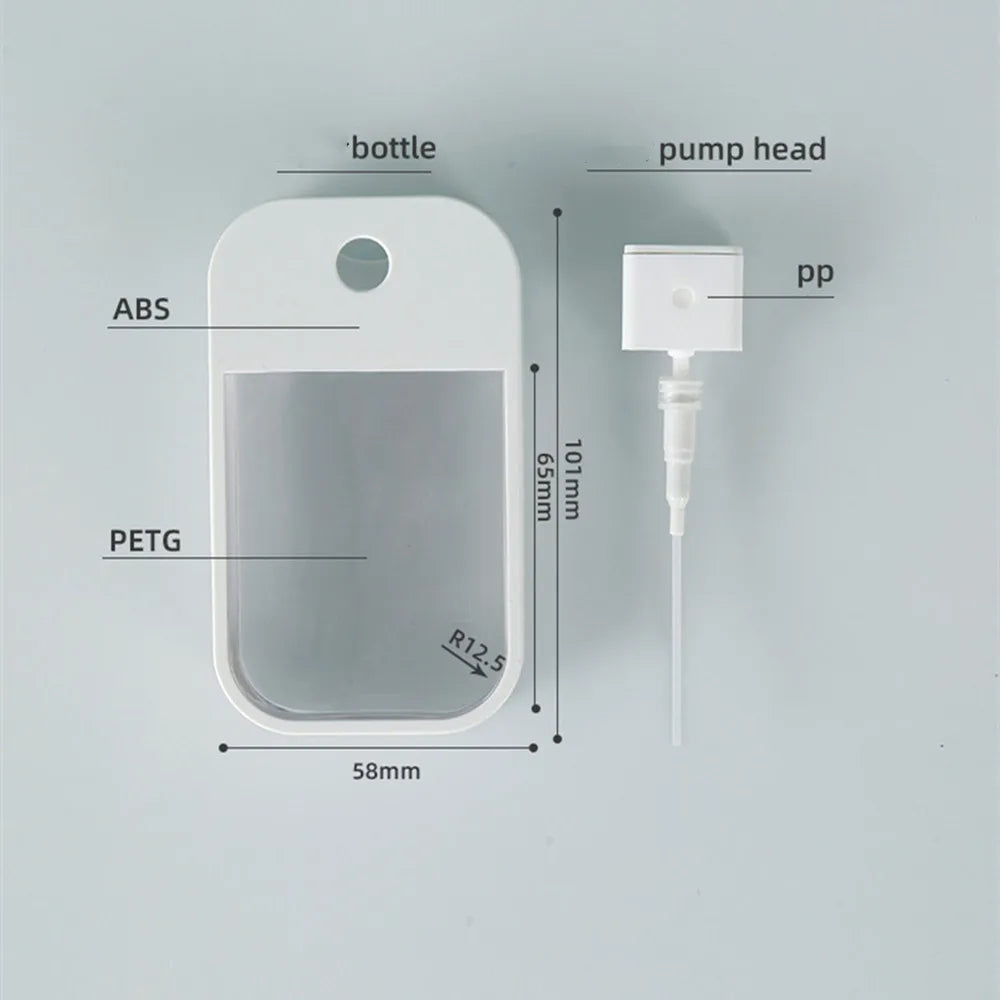 Povei 45ml Card Spray Bottle Atomizer for Perfume Disinfectant Alcohol