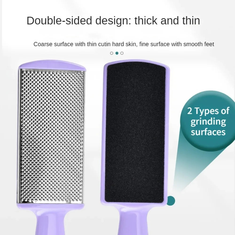 Povei Double-Sided Foot File Callus Remover Grater - Professional Pedicure Tool