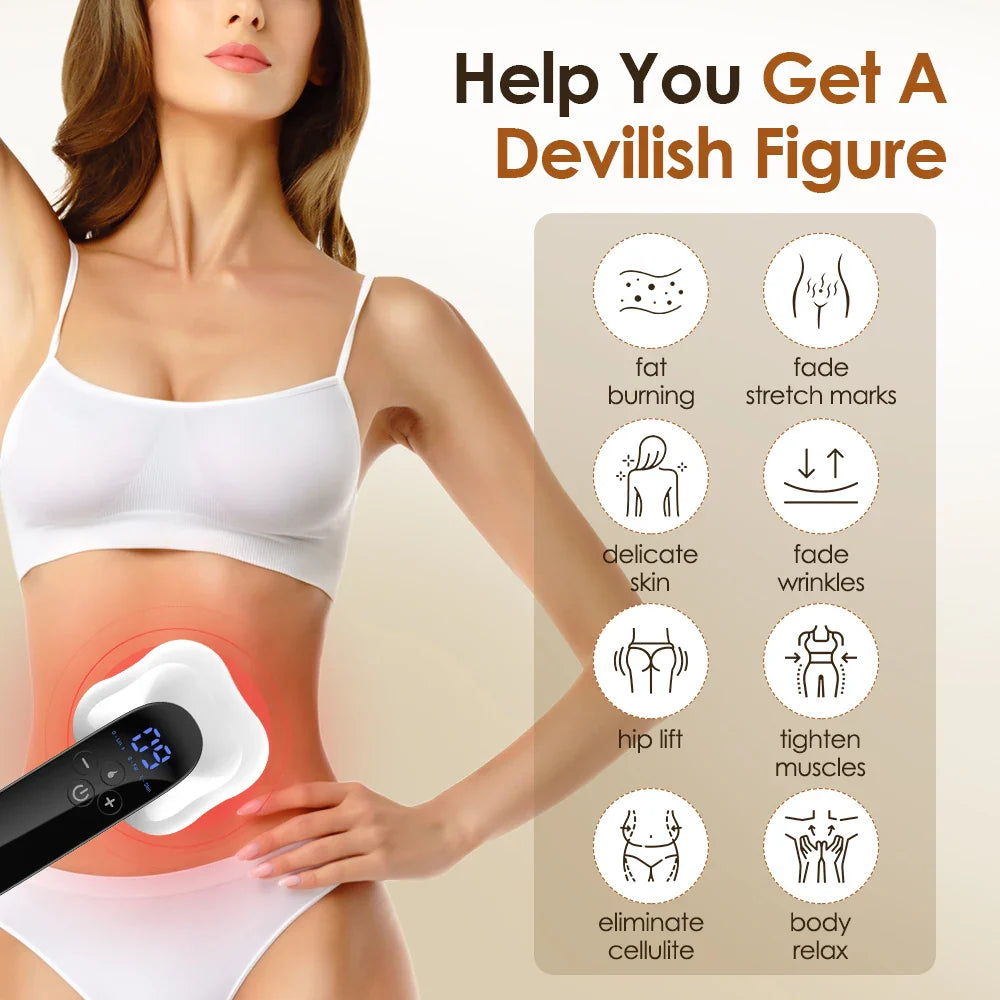 Povei Electric Body Massager for Belly Fat, Waist, Arm, Leg, Butt - Upgraded Version