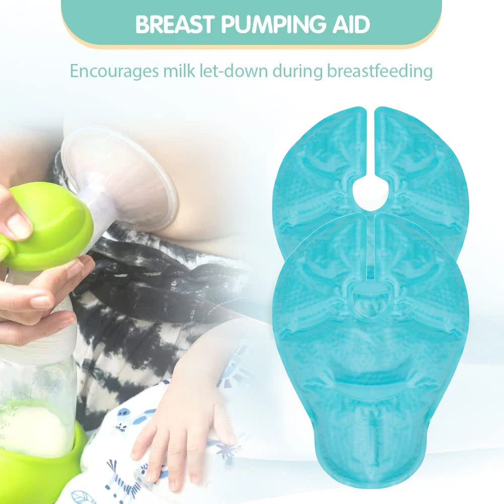 Povei Breast Gel Bead Packs - Hot/Cold Relief for Nursing Pain, Mastitis, Engorgement