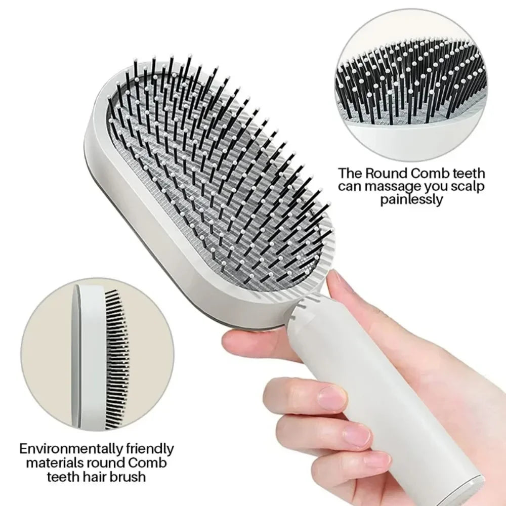 Povei Air Cushion Massage Hair Brush Detangling Styling Tools