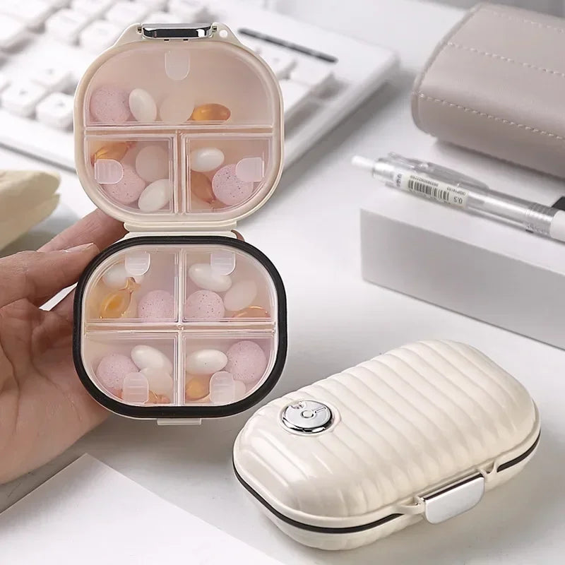 Povei Pill Box Mini Organizer for Medication with 7 Compartments