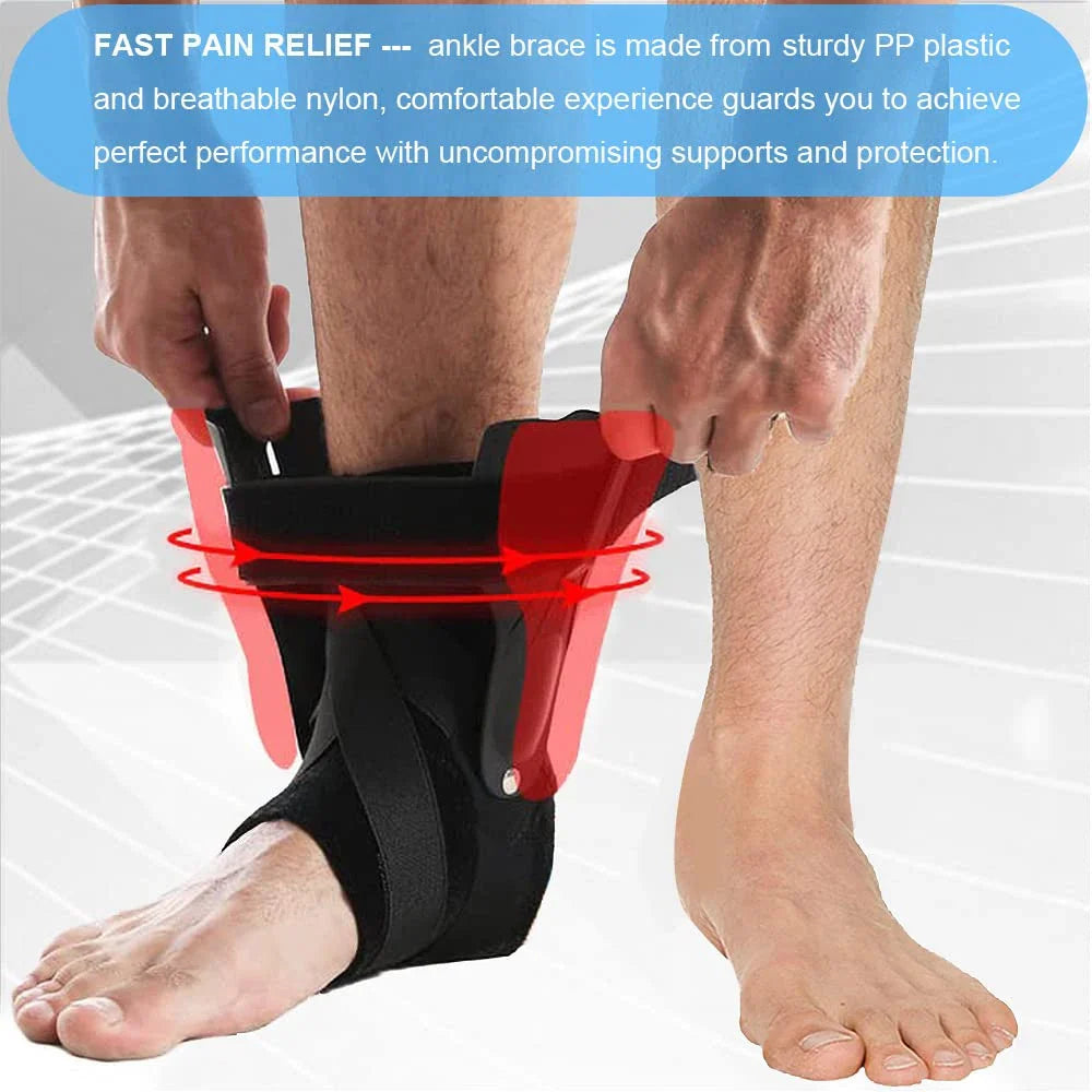 Povei Ankle Support Strap Brace for Sprains & Plantar Fasciitis