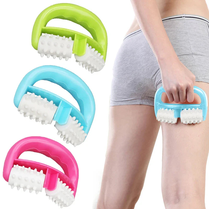 Povei Blue D Type Fat Control Roller Massager for Effective Cellulite Reduction