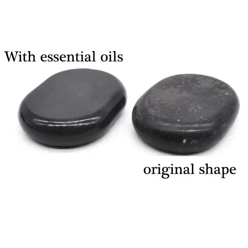 Povei Basalt Hot Stone Massage Rocks for Stress Relief and Back Pain Therapy