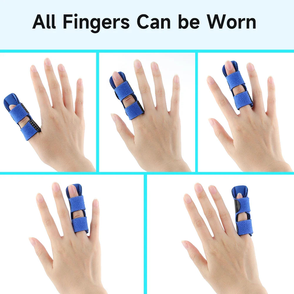 Povei Adjustable Finger Corrector Support Splint for Fracture Protection