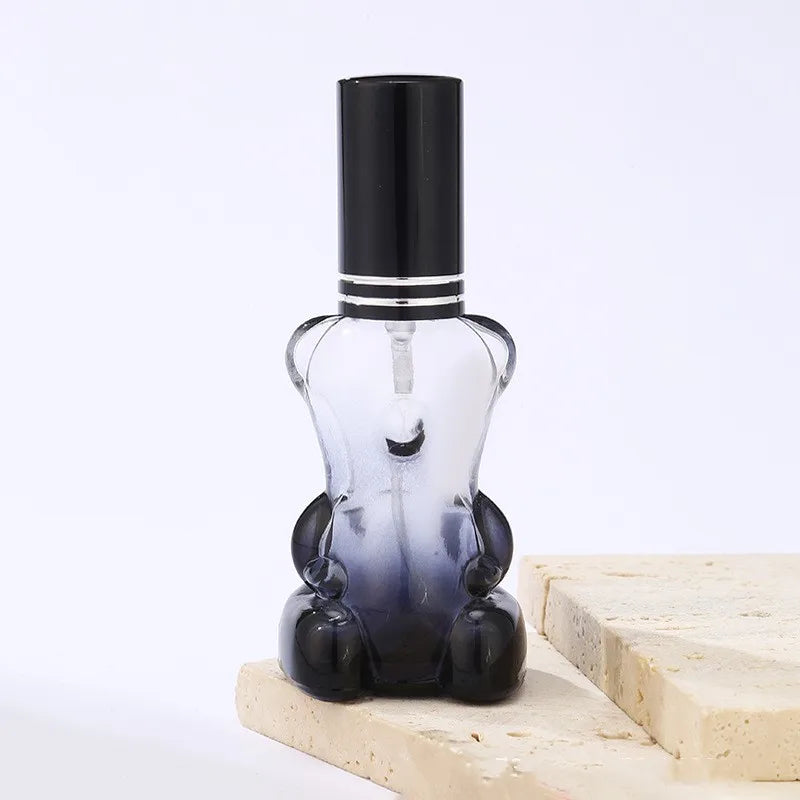 Povei 15ml Bear Perfume Bottle - Refillable Liquid Container Atomizer Spray