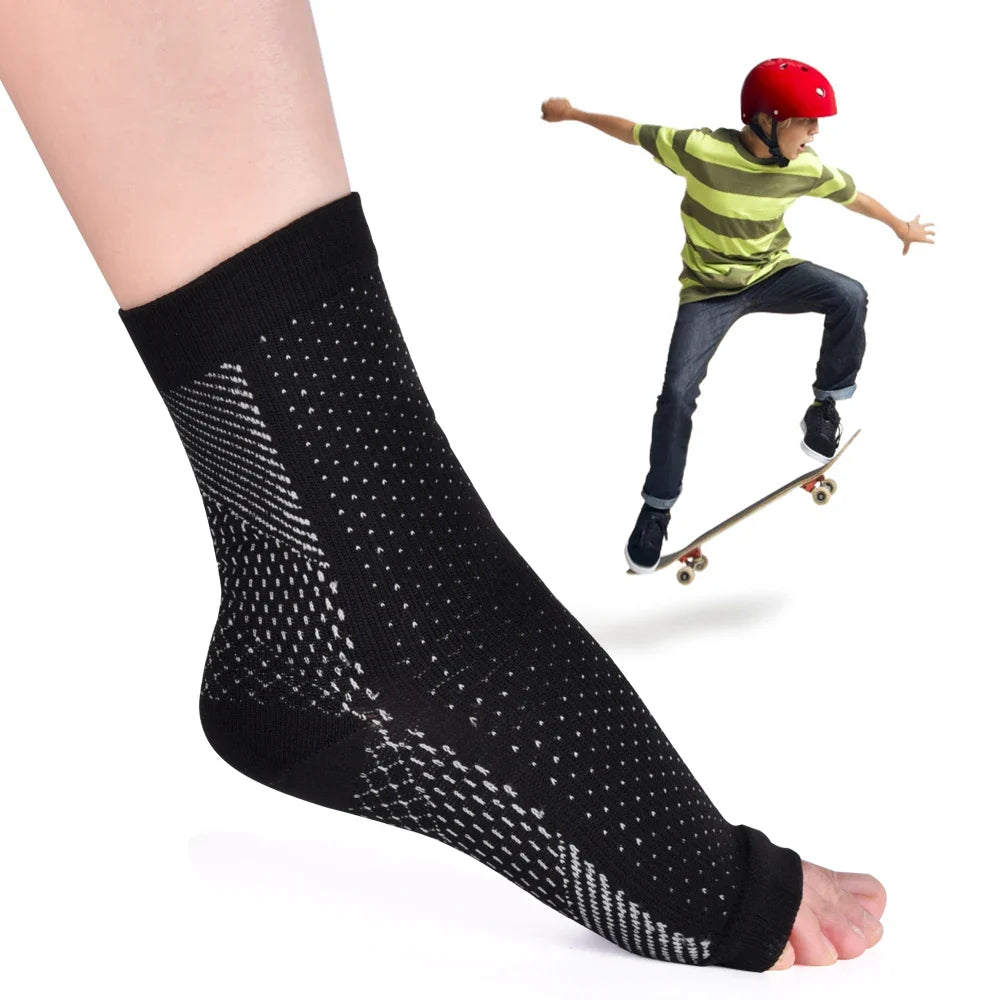 Povei Comfort Ankle Support Socks for Foot Care and Blood Circulation