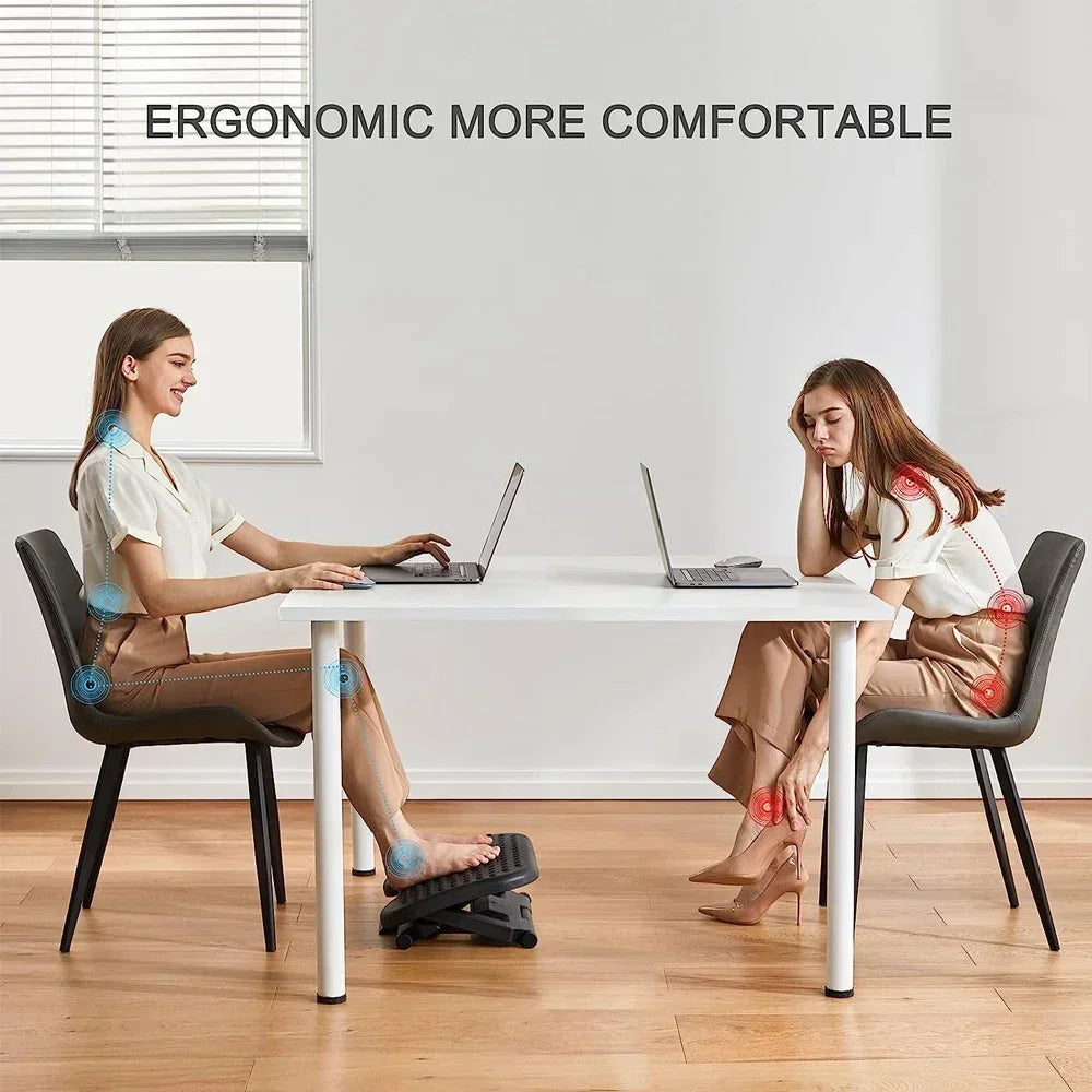 Povei Ergonomic Tilting Foot Rest with Massage Surface for Home Office