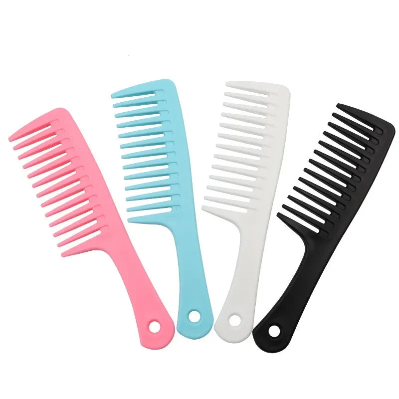 Povei Coarse Wide Tooth Comb Hair Brushes for Professional Styling